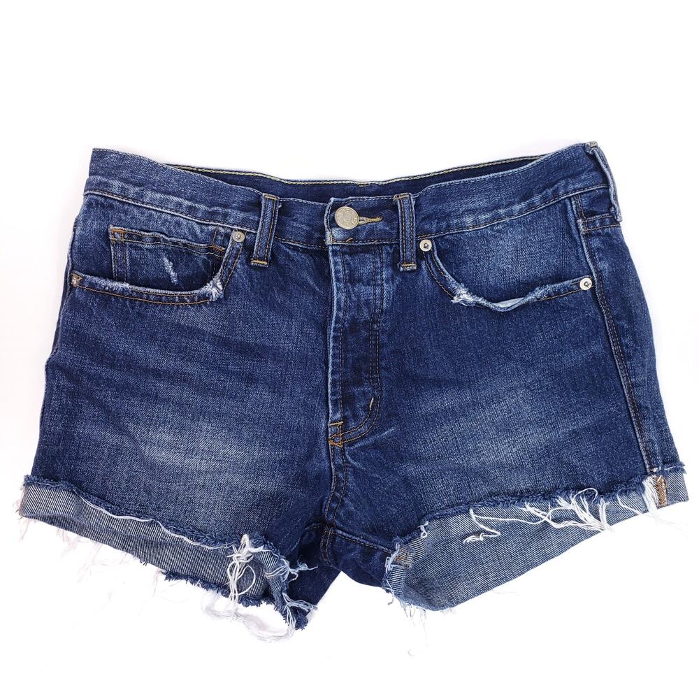 BDG Urban Outfitters Tomgirl Denim Button Fly Cut Off Shorts Size 27